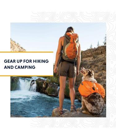 Adjustable Luffwear Hiking Backpack for Very Small Dogs - XS Orange Poppy | Perfect for Outdoor Adventures - Buy Online on GoSupps.com