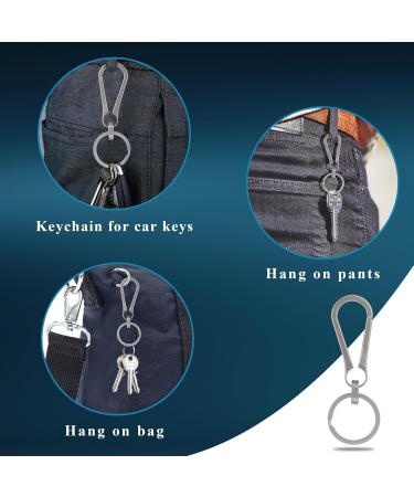 Premium Titanium Keyring Snap Hook | Strong Carabiner Key Holder | Upgraded Robust Design for Keys | International Shipping Available - Buy Online on GoSupps.com