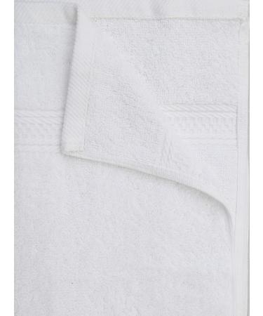 12 Pack White Cotton Wash Cloth Set - Absorbent & Soft Bathroom Washcloths - Machine Washable & Lint Free - 12x12 Face Towels - Buy Online on GoSupps.com