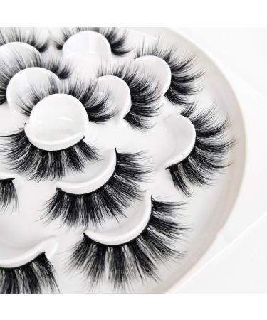 Veleasha 5D Faux Mink Handmade False Eyelashes - 7 Pairs Dubai | Luxurious Volume & Natural Fluffy Lashes - Buy Online on GoSupps.com