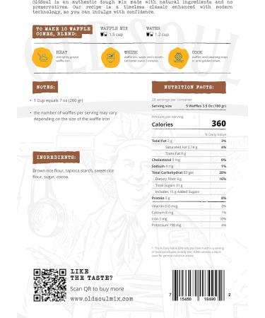 OldSoul Professional Cone Waffle Mix | Chocolate Flavour | Batter Mix | GLUTEN FREE & VEGAN | 224 Waffles (Chocolate 10 Lb) Chocolate 10 Lb - Buy Online on GoSupps.com
