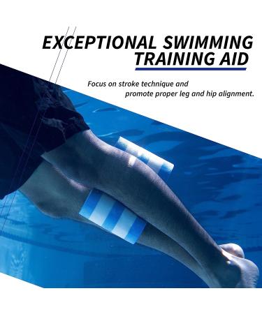 Sunlite Sports EVA 5-Layer Pull Buoy Leg Float - Pool Training Aid for Swimming - Legs and Hips Support - Adults, Kids, Beginners - Black/Blue - Buy Online on GoSupps.com