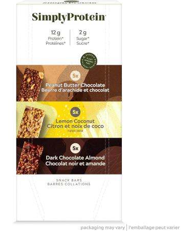 Simply Protein Best Sellers Variety Pack + Simply Protein Cocoa Raspberry Protein Bars | Gluten Free Vegan High Protein Snacks - Buy Online on GoSupps.com
