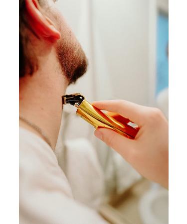 SUPREME TRIMMER ST5200 - Professional Barber Hair Trimmer Cordless Clipper Liner Beard Trimmer - Chrome Gold T-Shaper Li (Extra Blade Included) - Buy Online on GoSupps.com