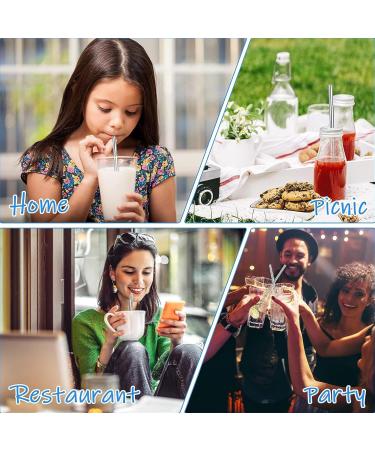 JALCH 2 Pack Telescopic Straws Reusable & Collapsible Stainless Steel Portable Drinking Straws with Compact Key-Ring Case & Brush Ideal for Travel Home Work A Sustainable Choice - Buy Online on GoSupps.com