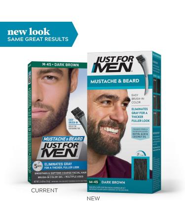  Just for men Just For Men Moustache Beard and Paws Colour Gel - Dark Brown M-45 (Pack of 3) - Buy Online on GoSupps.com