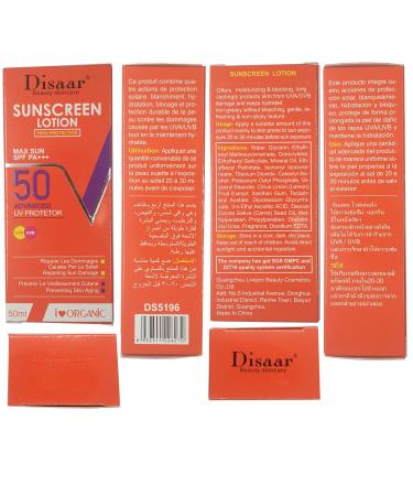 Lemon Extract Sunscreen Lotion SPF 50 PA+++ | UVA/UVB Protection | Vitamin C Hydration | 50ml - Advanced Skin Repair - Buy Online on GoSupps.com