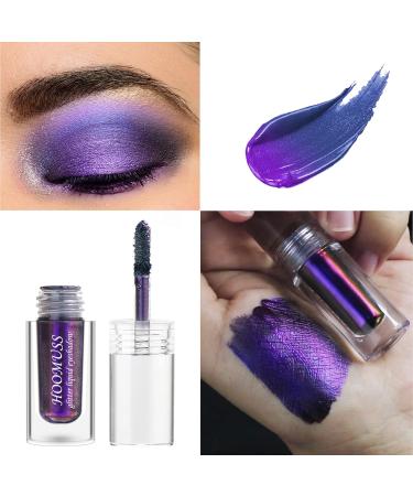 HOOMUSS Purple Liquid Glitter Eyeshadow - Chameleon Color Shifting Pigment - Long Lasting Holographic Makeup - Voodoo Dolly - Buy Online on GoSupps.com
