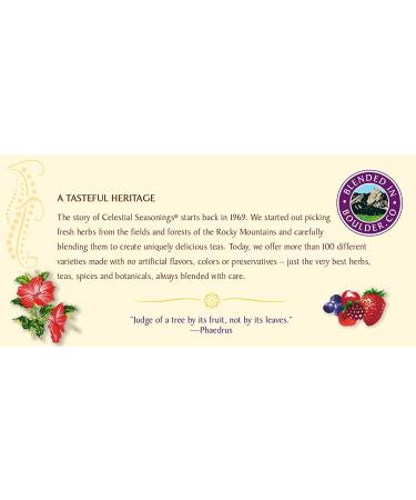 Celestial Seasonings Wild Berry Zinger Herbal Tea - Caffeine Free, 20 Bags - 1.7 oz - Buy Online on GoSupps.com