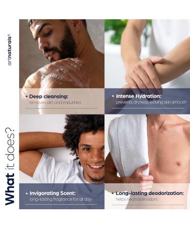 artnaturals Men s Fresh Body Wash Natural Shower Gel that Cleanses Refreshes Deodorizes & Moisturizing (16 Fl Oz -Pack of 1) - Buy Online on GoSupps.com