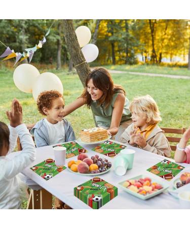 40-Piece Football Napkins for Children's Birthday Parties | Disposable American Football Party Supplies for Boys & Girls - Buy Online on GoSupps.com