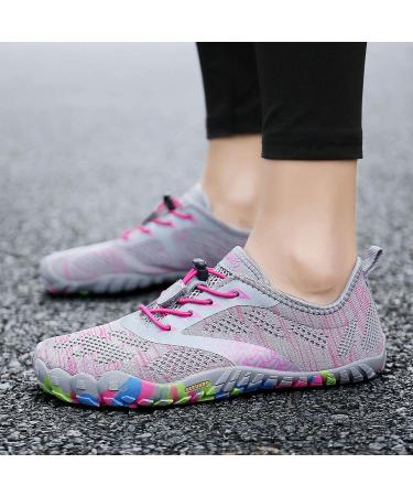 SAGUARO Unisex Barefoot Shoes - Quick-Drying Trail Running & Beach Shoes for Outdoor Sports - Minimalist 38 EU Pink - Buy Online on GoSupps.com