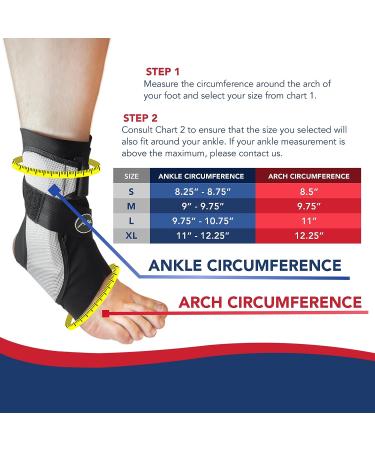 Doctor Developed Ankle Brace for Sprained Ankle Support - Men/Women - Large, Right - Buy Online on GoSupps.com