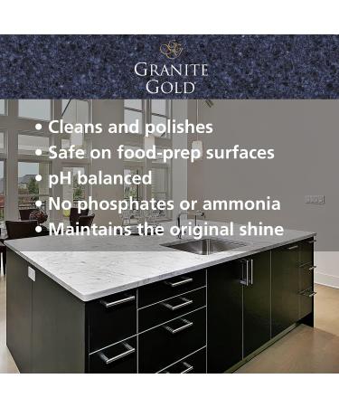 Granite Gold Quartz Clean & Shine - Streak-Free Cleaner for Quartz Surfaces | 64oz + 2x24oz (Pack of 3) - Polishes & Deep Cleans Silestone LG & More - Buy Online on GoSupps.com