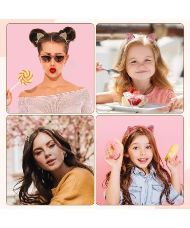 DAZAIGE 4 Pairs Rhinestone Cat Ear Hair Clips - Sparkly Hair Barrettes for Women and Girls - Buy Online on GoSupps.com