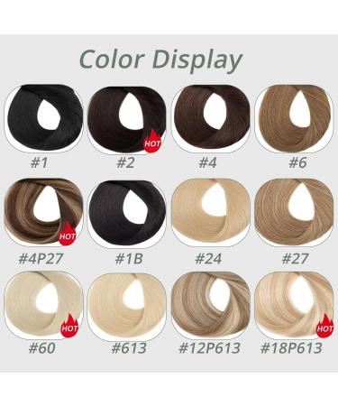 Tess Real Hair Extensions | Clip-In 7A Weft | 50cm Long Smooth Blonde Hair | 18 Clips (#18/613 Hellgoldblond) - Buy Online on GoSupps.com