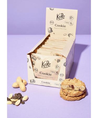  KoRo KoRo Organic chocolate-peanut cookies 12 x 50g Vegan Gluten free Golden dot - Buy Online on GoSupps.com