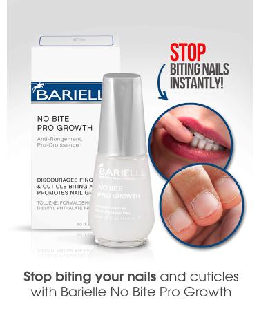 Barielle No Bite Pro Growth 0.5 oz - Nail Biting Prevention Treatment | Stops Nail Biting for Adults & Children | Made in USA - Buy Online on GoSupps.com