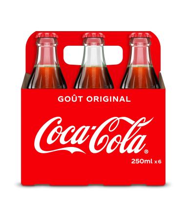 Coca-Cola Drink Bottle Glass 6x25cl