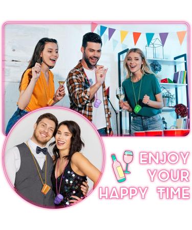 48 Packs Halloween Shot Glass Necklaces - Bachelorette Party Cups - Birthday Necklace Shots - Bride Plastic Shot Glasses on Beaded Necklace for Christmas Party - 6 Colors - Buy Online on GoSupps.com