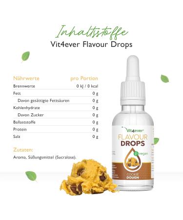 Flavor Drops 3x50ml Bundle - Zero Calorie Taste: Cookie Dough Honey Cinnamon & Nut Nougat - Shop Basic 5 for International Shipping - Buy Online on GoSupps.com