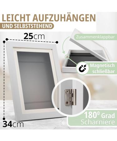 Buy Kiyari White A4 Picture Frame for Children's Drawings | Fillable Safety Acrylic Glass Stand or Hang | Holds 50-150 Artworks - International Shipping Available - Buy Online on GoSupps.com