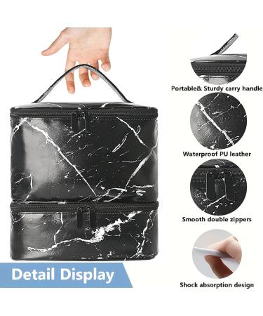 Nail Polish Bag Manicure Organizer 9.84x7.87in Double Layer Flexible Lamp Supplies Storage Lightweight Portable Travel Pouch Ideal for Salon Keeps Items Tidy and Accessible Noir - Buy Online on GoSupps.com