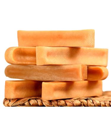 Alpha Gear Yak Cheese Dog Favourite Chews. 8 sticks Medium Original All-Natural Chews for Dogs. Long Lasting odorless and Great for Oral Health (8 Sticks Medium)