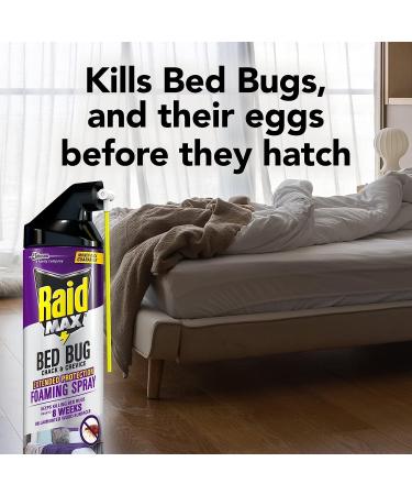Raid Max Bed Bug Crack & Crevice Foaming Spray - 17.5 oz | Extended 8-Week Protection on Laminated Surfaces - Buy Online on GoSupps.com