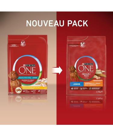 ONE - Dog - Junior - Rich in Chicken - 2.5kg - Pack of 4 - Buy Online on GoSupps.com