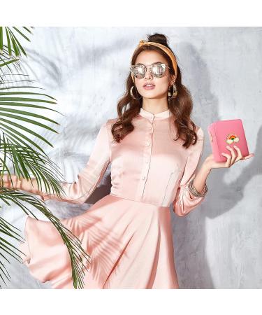 4-Piece Preppy Patch Makeup Bags - Nylon Toiletry Cosmetic Travel Pouch Set for Women & Girls in Pink, Blue, Purple & Beige - Buy Online on GoSupps.com