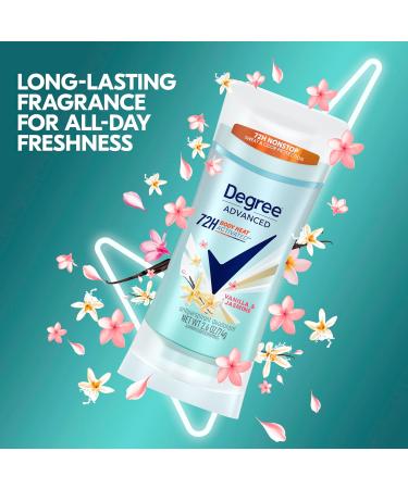 Degree Advanced Protection Antiperspirant Deodorant - Vanilla & Jasmine 72-Hour Sweat & Odor Control for Women 2.6 oz (Pack of 2) - International Shipping Available - Buy Online on GoSupps.com