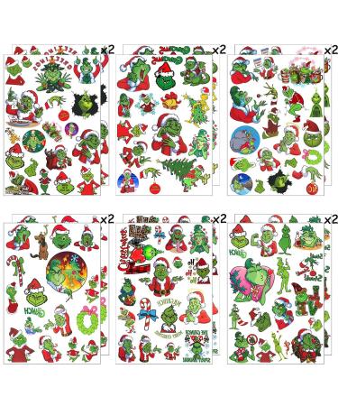 Christmas Temporary Tattoos for Kids - 12 Sheets | Xmas Party Favors & Decorations - Buy Online on GoSupps.com