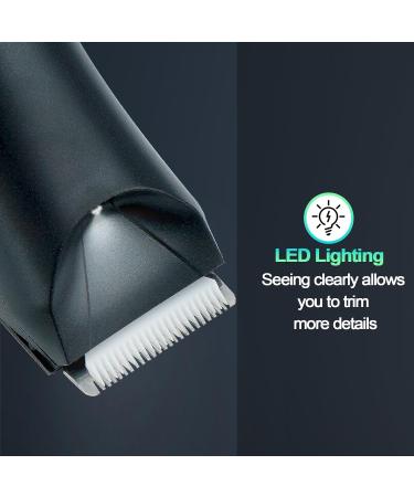 Wula Men's Body Hair Trimmer & Groomer - Waterproof, Rechargeable, Ceramic Blade, LED Light, Wet/Dry Use - Buy Online on GoSupps.com