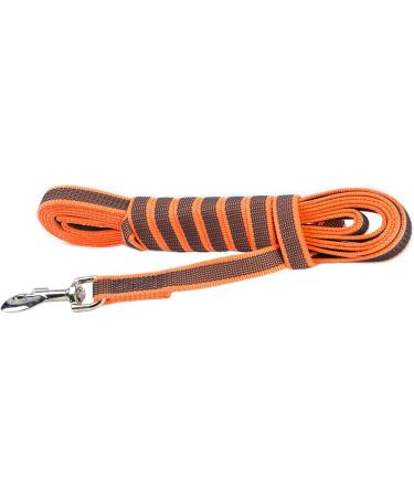 Buy IDC Color & Gray Rubberized Leash - 20mm x 5m with Loop - Durable & Stylish Orange-Gray Pet Leash for International Shipping - Buy Online on GoSupps.com