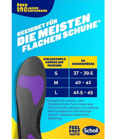 Scholl In-Balance Orthopedic Insoles for Plantar Fasciitis Relief | Immediate Pain Relief for Heels & Feet | Size 37-39.5 | International Shipping Available - Buy Online on GoSupps.com