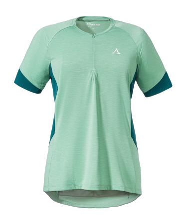 Sch ffel women's shirt Auvergne L odor-inhibiting cycling jersey quick-drying functional shirt with pockets Matcha Mint 38