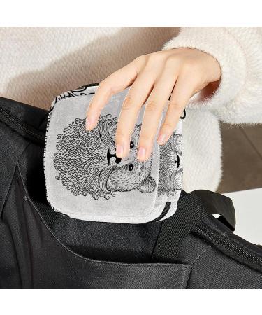 Sanitary Napkin & Menstrual Cup Storage Bag | Feminine Period Pads Holder for Girls & Women - Bear Design | Multicolored - Buy Online on GoSupps.com