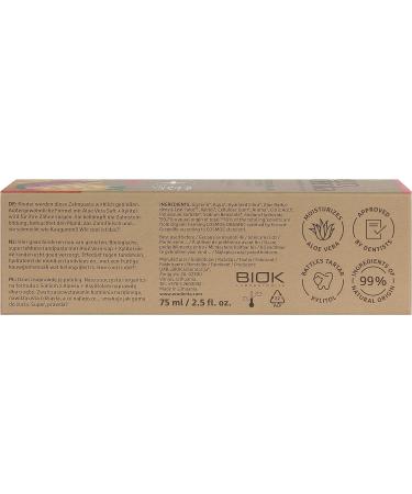 Ecodenta Kids Fluoride-Free Organic Juicy Fruit Toothpaste 75ml - Bubblegum Taste - Natural Children's Toothpaste - Pack of 1 - Buy Online on GoSupps.com
