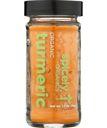 Spicely Organic Turmeric Powder 1.7 oz - Gluten Free Certified, Premium Quality - Buy Online on GoSupps.com