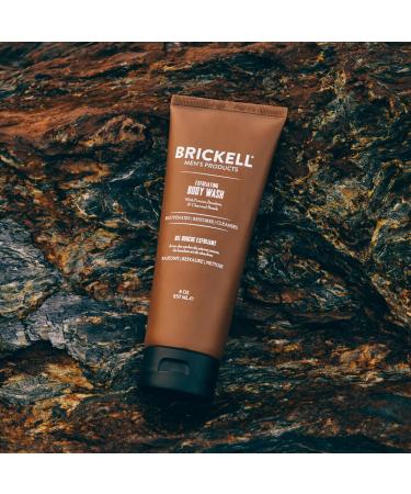 Brickell Men's Exfoliating Body Wash, Natural and Organic Body Scrub and Gel Wash to Cleanse and Reveal Fresh, Clear Skin, 8 Ounce, Scented (Fresh Mint, 8 oz) Fresh Mint 8 Fl Oz (Pack of 1) - Buy Online on GoSupps.com