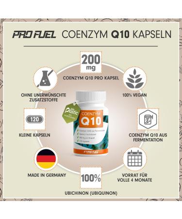 High-Dose Q10 Capsules 200mg - Vegan Clean Lab-Tested 120x | Premium Coenzyme Q10 for 4 Months Supply - Buy Online on GoSupps.com