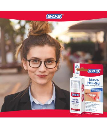 SOS Mouth-Healing Gel for Aphthous Ulcers - Relieve Pain & Accelerate Healing | 15ml - Buy Online on GoSupps.com