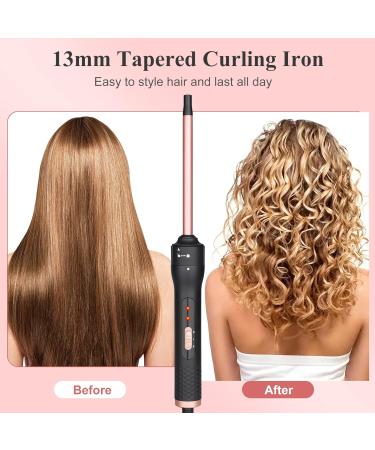 Professional Curling Wand 13mm - Ceramic Hair Curler for All Lengths | Rapid Heating Dual Voltage Includes Glove - Buy Online on GoSupps.com