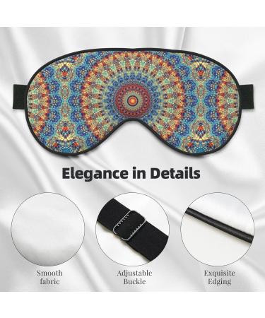 Adjustable Double-Sided Round Mandala Sleep Mask | Soft Eye Covers for Perfect Shading & Reduced Eye Edema - International Shipping - Buy Online on GoSupps.com