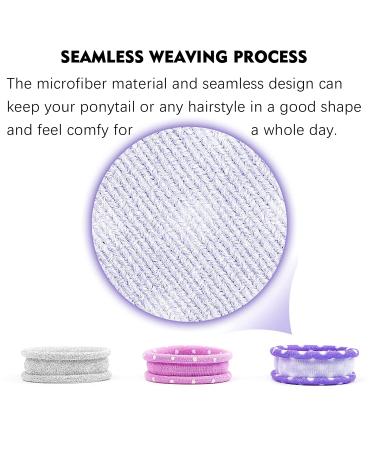 48PCS Seamless Hair Ties for Women and Girls - No Slip Ponytail Holders for Thick, Heavy, or Curly Hair - Long Lasting Elastic Braids - Multi-color Pack - Buy Online on GoSupps.com