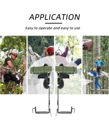 Buy 2Claws Stainless Steel Tree Climbing Crampons - Durable Spikes Set with Straps & Gloves for Safe Tree Work - International Shipping Available - Buy Online on GoSupps.com