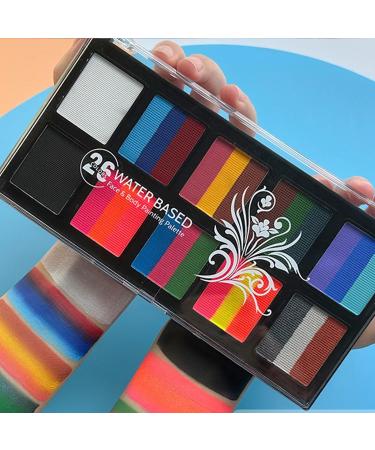  Dmuzsoih Paint Pigment Powder Face Paint Set Water Based Face Paint Water Soluble Pigment - 26 Colors Pigment Powder Face Kit - Buy Online on GoSupps.com