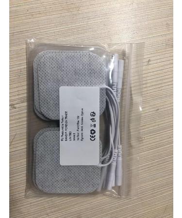 Buy Reusable TENS-EMS Electrodes Pads - 10 Pack 50x50mm Self-Adhesive Pigtail Electrode Pads for Electrostimulation - Buy Online on GoSupps.com