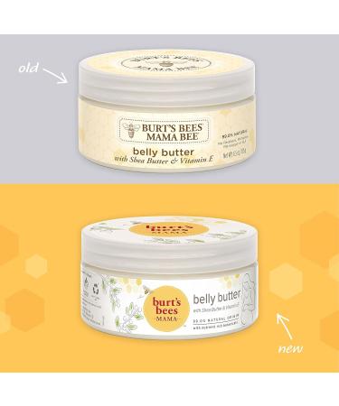 Burt's Bees Mama Bee Belly Butter Leg & Foot Cream - Pregnancy Stretch Mark Prevention Cream 6.5 Oz Tub & 3.38 Oz Foot Cream - Buy Online on GoSupps.com